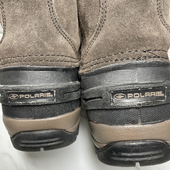 Polaris Winter Snow Thermolite Boots Brown/Black Snowmobile ATV LaceUp Men Sz 7
